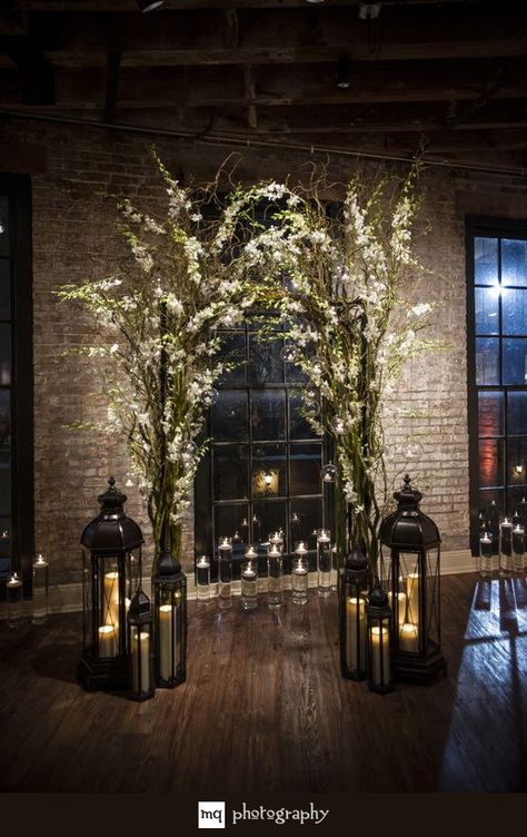 Winter Wedding Arch, Wedding Alters, Wedding Ceremony Ideas, Wedding Ceremony Arch, Wedding Altars, Wedding Lanterns, New Orleans Wedding, Ceremony Arch, Ceremony Backdrop