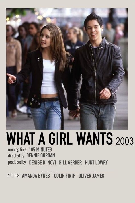 What A Girl Wants Movie Poster, The Last Song Movie Poster, Movie Posters Romcom, 2000s Movies Posters, What A Girl Wants Movie Outfits, Movies To Watch Poster, Vintage Movies To Watch, Romcom Movie Posters, Teen Love Movies