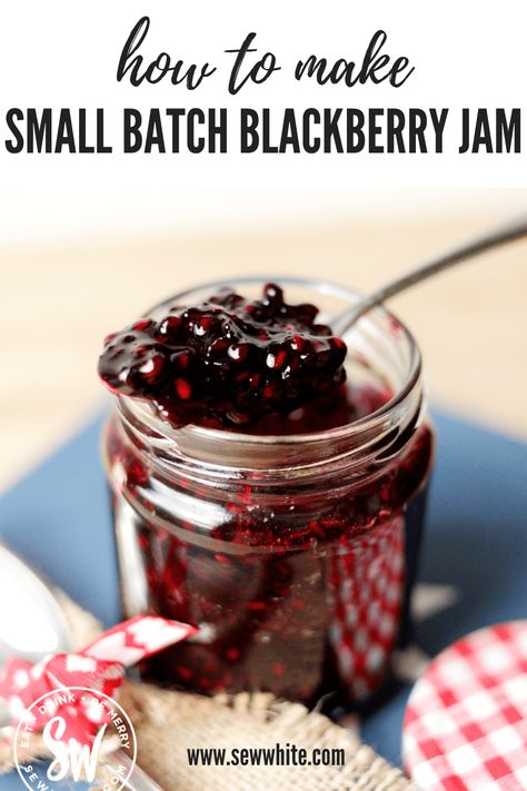 Blackberry Jelly Recipe With Pectin, Small Batch Blackberry Jam, Blackberry Jam Without Pectin, Blackberry Jam No Pectin, Easy Blackberry Jam, Blackberry Jelly Recipe, Blackberry Jam Recipe, Berry Jam Recipe, Jam Without Pectin