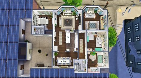 Sims 4 20 Culpepper House, San Myshuno Apartments Layout, 20 Culpepper House Layout, 20 Culpepper House Sims 4, Sims 4 San Myshuno Apartment, 20 Culpepper House, Culpepper House, Sims 4 Houses Layout, San Myshuno