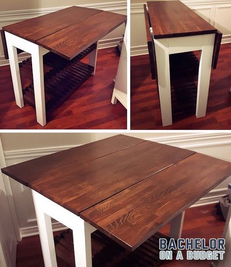 25 Gorgeous DIY Kitchen Islands to Make Your Kitchen Run Smoothly Drop Leaf Kitchen Island, Witch Kitchen, Redecorating Ideas, Furniture Upcycle, Island Cart, Furniture Repurpose, Loft Ideas, Kitchen Island Cart, House Loft