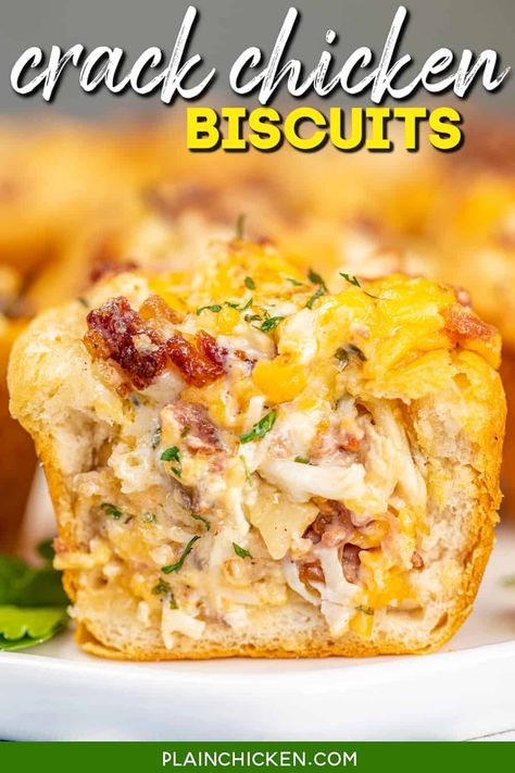 Meals With Pillsbury Biscuits, Easy Chicken Biscuit Bake, Chicken Cheddar, Chicken Biscuits, Chicken Biscuit, Biscuit Recipes, Canned Biscuits, Chicken And Biscuits, Muffin Tin Recipes