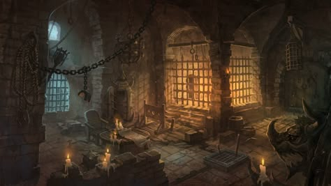 ArtStation - underground prison, Byung-ju Bong Castle Dungeon Aesthetic, Dungeon Concept Art, Game Dungeon, Dungeon Rpg, Dungeon Aesthetic, Heroic Fantasy, Underground Cities, Jaime Lannister, Rpg Dice