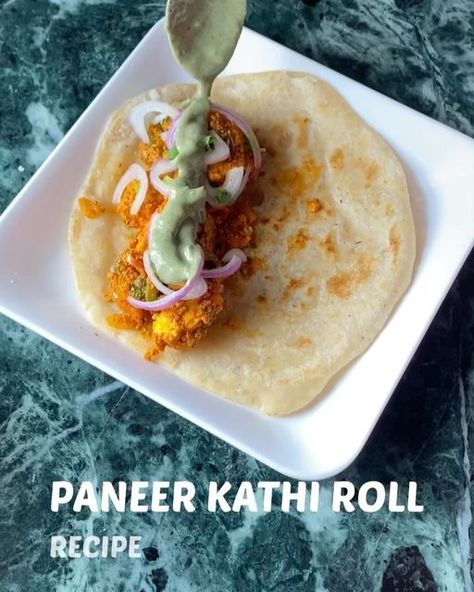 Paneer Wrap Recipes, Paneer Frankie Recipe, Paneer Frankie, Paneer Wrap, Kathi Roll Recipe, Veg Wraps, Paneer Kathi Roll, Veg Roll, Frankie Recipe