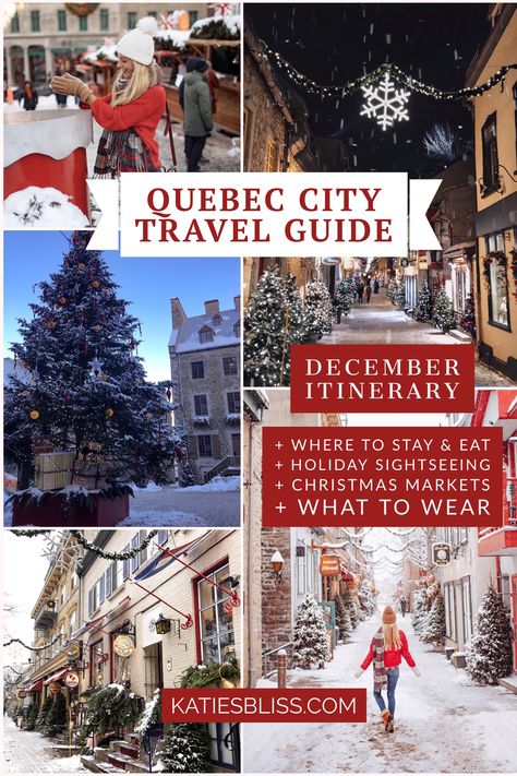 Quebec City December Travel Guide Quebec City In December, Quebec City At Christmas, Quebec City In November, Quebec At Christmas, Old Quebec City Winter, Quebec City In Winter, Christmas In Quebec, Quebec In Winter, Quebec City December