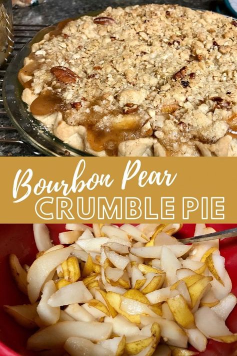 Pear Thanksgiving Desserts, Best Fruit Pie, Best Fruit Pie Recipes, Fruit Pies Recipes Homemade, Fruit Pies Recipes, Pie Recipes Fruit, Easy Xmas Desserts, Bday Desserts, Pear Crumble Pie