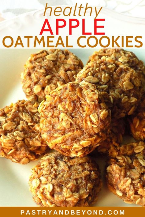 Healthy Apple Oatmeal, Apple Recipes Easy Healthy, Gluten Free Apple Recipes, Crockpot Dessert, Perfect Snacks, Apple Oatmeal Cookies, Apple Recipes Healthy, Blender Muffins, Healthy Oatmeal Cookies