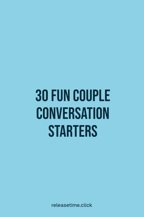 Looking to spark exciting discussions with your partner? Check out these 30 engaging conversation starters for couples designed to deepen your connection and enhance your communication. From lighthearted topics to thought-provoking questions, you'll uncover new sides of each other every time. Perfect for date nights or lazy weekends, these prompts will change up the usual chit-chat into meaningful dialogue that strengthens your relationship. Get ready to talk and connect like never before! Topic Of Conversation Couples, Talking Topics For Couples, Relationship Topics To Talk About, Date Questions Relationships, Getting To Know You Questions Dating Conversation Starters, Couple Conversation Starters, Relationship Conversation Starters, Fun Conversation Topics, Podcast Topics Ideas For Couples