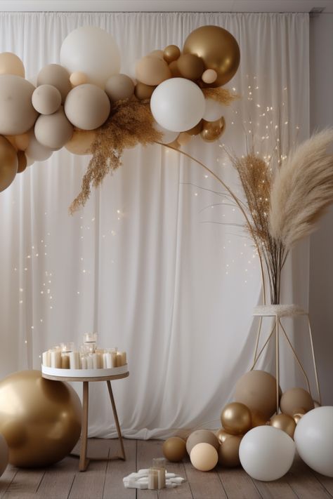 Step into a world of pure elegance as we celebrate the impending arrival of a precious little one. 🌿✨ The soothing combination of white and beige, accentuated by the beauty of Pampas Grass, sets the tone for a truly enchanting boho baby shower. 🌾💕Surprise the mommy-to-be with a wonderful baby shower she will never forget.💕
#babyshower #elegantbabyshower #mommy-to-be #BabyShowerMagic #GenderNeutralLove #BohoVibes  #whiteandgolden #babygirl #babyboy #endlesslove Neutral Brown Birthday Party Themes, White And Gold Event Decor, Baby Shower Nutrual, Brown And White Baby Shower Ideas, White And Gold Baby Shower Ideas, Baby Shower Neutral Decorations, Beige Baby Shower Ideas, Boho Baby Shower Decorations, Décoration Baby Shower