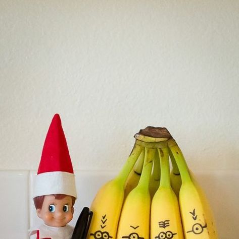 Elf Ideas Easy Funny, Elf Drawings, Elf Ideas Easy, Easy Elf On The Shelf, Elf Funny, Easy Elf, Minion Banana, Elf Fun, Tea Design