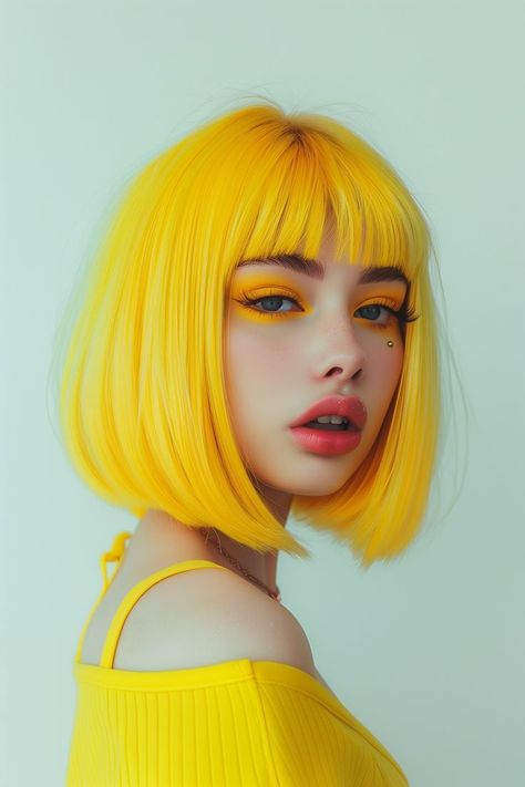 Face Photography, Yellow Hair, Hair Reference, Shaved Hair, Portrait Inspiration, Interesting Faces, 인물 사진, Hair And Makeup, Model Poses