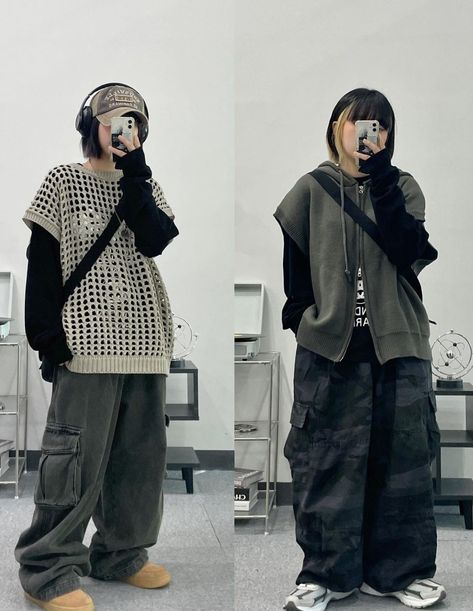 Baggy Hoodie Outfit Aesthetic, Loose Baggy Outfit, Baggy Cloths Drawing, Big Baggy Pants Outfit, Big Baggy Clothes, Baggy Outfits For Winter, Baggy Homeless Style, Baggy Pants Midsize, Styling A Baggy Shirt