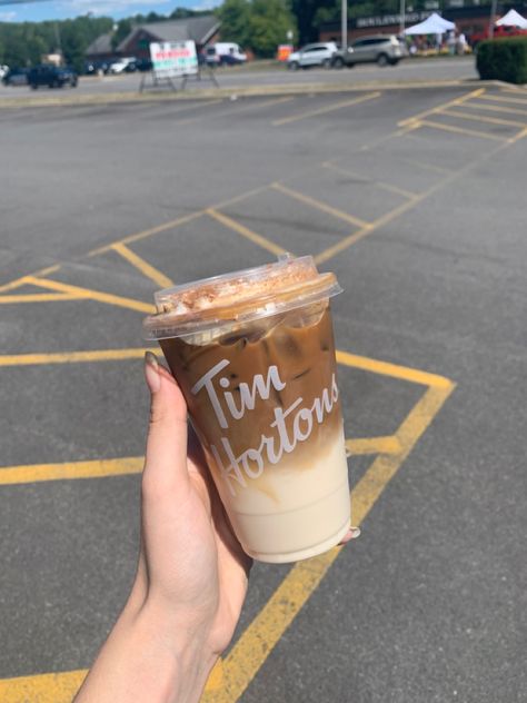 Tim Hortons Order Ideas, Tim Hortons Fall Drinks, Tim Hortons Coffee Order, Tim Hortons Drinks, Tim Hortons Aesthetic, Tim Hortons Iced Coffee, Event Moodboard, Starbucks Vanilla Bean Frappuccino, Fall Iced Coffee