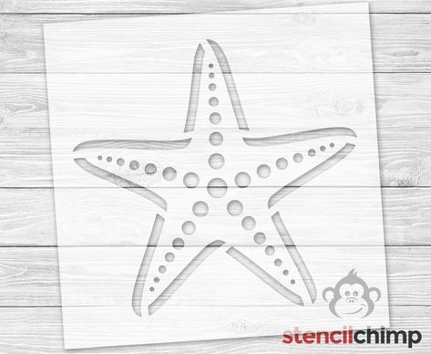 Ocean Stencil, Beach Stencils, Nautical Stencils, Fish Stencil, Stencils For Wood Signs, Nautical Crafts, Summer Decorations, Deck Paint, Beach Bathroom Decor