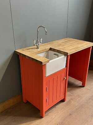 Kitchen Belfast Sink, Sink Unit Kitchen, Freestanding Sink Kitchen, Belfast Sink Utility Room, Farmstead Kitchen, Free Standing Kitchen Sink, Boat Kitchen, Freestanding Sink, Kitchen Sink Units