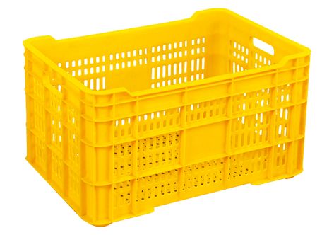 Plastic Crate Basket for fruits and vegetables Crate Basket, Plastic Crates, Plastic Basket, Fruit Crate, Fruits Vegetables, Fruits And Vegetables, Fruit, Yellow