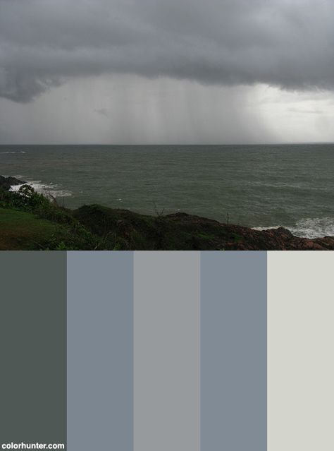 India : Karnataka : Gokarna : Monsoon Time Color Scheme from colorhunter.com Monsoon Color Palette, Monsoon Colour Palette, Rain Palette, Time Color Palette, India Colors, Theme Color, John Watson, Casting Call, Colour Palettes