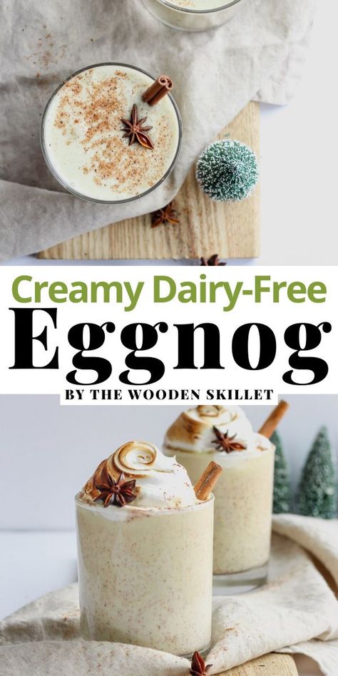 Egg Nog Recipe, Cheese Varieties, Dairy Free Egg Nog, Eggnog Recipe Homemade, Wooden Skillet, Milk Dairy, Dairy Free Paleo, Egg Free Recipes, Eggnog Recipe