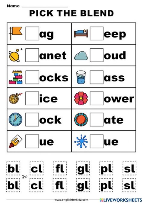 Consonants Worksheets Grade 1, Blending Phonics Worksheets, Consonant Clusters Worksheet, Blend Words Kindergarten, Blending Words Kindergarten Worksheets, Blends And Digraphs Worksheets, Cvcc Words Worksheets, Blending Words Worksheets, Constant Blends