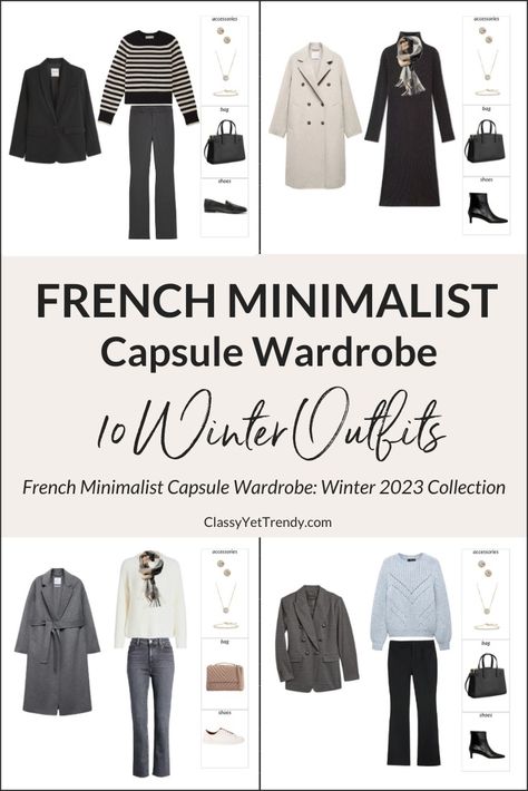 This post is a preview of the capsule collection, The French Minimalist Capsule Wardrobe: Winter 2023 Collection.  I’m sharing a few pieces in the capsule that mix and match with other pieces in the collection to create several outfits, plus 10 outfits from the capsule! Do you need a complete wardrobe for the season and...