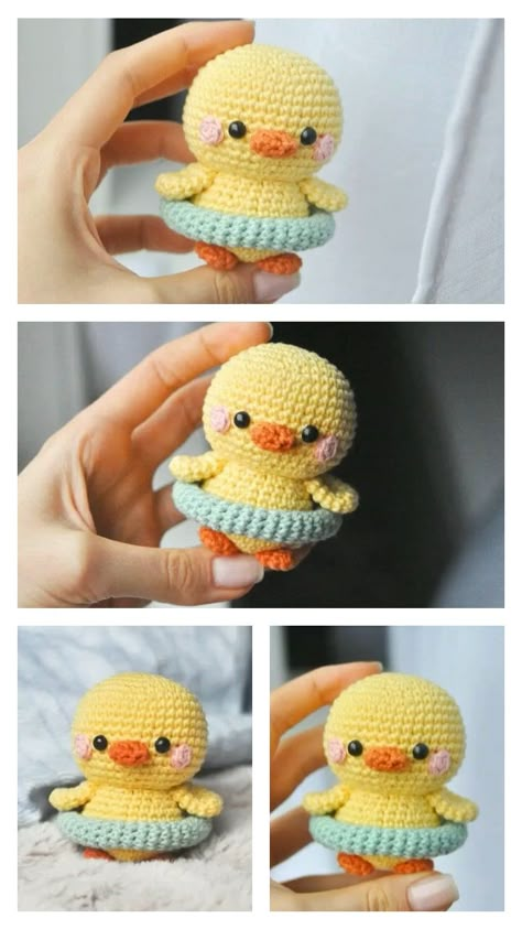 Amigurumi Baby Duck Free Pattern - Always Free Amigurumi Stuffed Crochet Patterns, Free Crochet Duck Pattern Amigurumi, Kawaii Crochet Pattern Free, Crochet Duck Pattern Free, Crochet Ducks, Crochet Patterns Free Amigurumi, Duck Ideas, Crochet Duck, Free Amigurumi Crochet Patterns