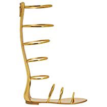 Check this out! Gold Strappy Sandals, Gold Gladiator Sandals, Rose Gold Accessories, Aquazzura Heels, American Hustle, Flat Gladiator Sandals, Sandals Flats, Giuseppe Zanotti Shoes, Bridal Sandals