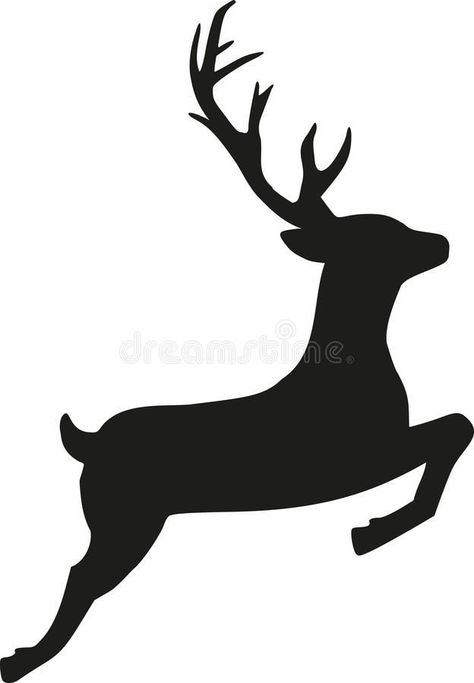 Rat Silhouette, Reindeer Illustration, Reindeer Drawing, Sleigh With Reindeer, Reindeer Silhouette, Deer Illustration, Christmas Props, Illustration Simple, Merry Christmas Love