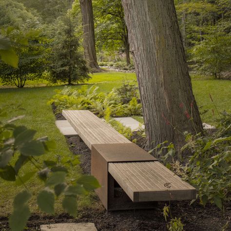 10 Things Nobody Tells You About Ipe Wood Landscape Bench Design, Modern Garden Bench, Cool Bench, Outside Bench Ideas, Bench Ideas Outdoor, Bench Design Outdoor, Bench Landscape, Wooden Landscape, Slatted Bench