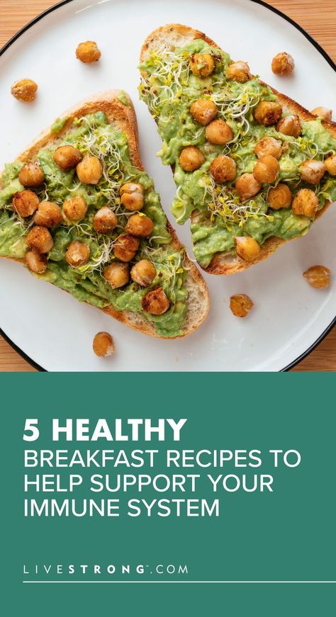 Breakfast When Your Sick, Immune Boosting Breakfast, Immune Boosting Recipes, Foods High In Folate, Toasted Chickpeas, Immune Boosting Foods, Weekly Meals, Healthy Breakfasts, Delicious Breakfast Recipes