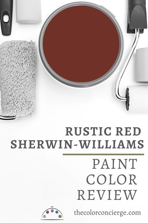 Primitive Red Paint Colors, Red Paint Colors For Front Door, Rust Red Paint Color, Burnt Red Front Door, Dark Red Front Door Paint Color, Rustic Red Exterior House Colors, Sherwin Williams Exterior Paint Colors With Red Brick, Colonial Red Paint, Earthy Red Paint Colors