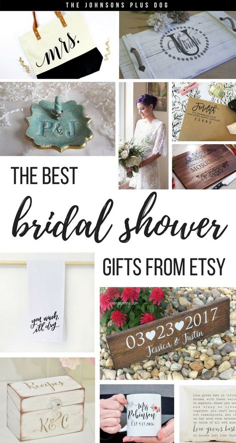 Are you looking for a good gift for the bridal at a bridal shower this wedding season? Here are the best bridal shower gifts from Etsy. #bridalshower #shower #showergift #gifts #weddinggift Best Bridal Shower Gifts, Creative Bridal Shower Gifts, Diy Bridal Shower Gifts, Best Bridal Shower Gift, Bridal Shower Presents, Unique Bridal Shower Gifts, Gifts For Bride, Bridal Shower Wine, Bridal Shower Gifts For Bride