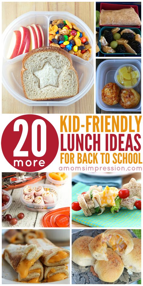 20 Kid-Friendly Lunch Ideas perfect for back to school lunch boxes.  Easy and delicious recipes that even your pickiest eater will enjoy! Ideas For Back To School, Picky Eaters Kids, Toddler Lunches, Healthy School Lunches, Kid Friendly Lunches, Fun Lunch, Toddler Snacks, Lunch Box Recipes, School Snacks