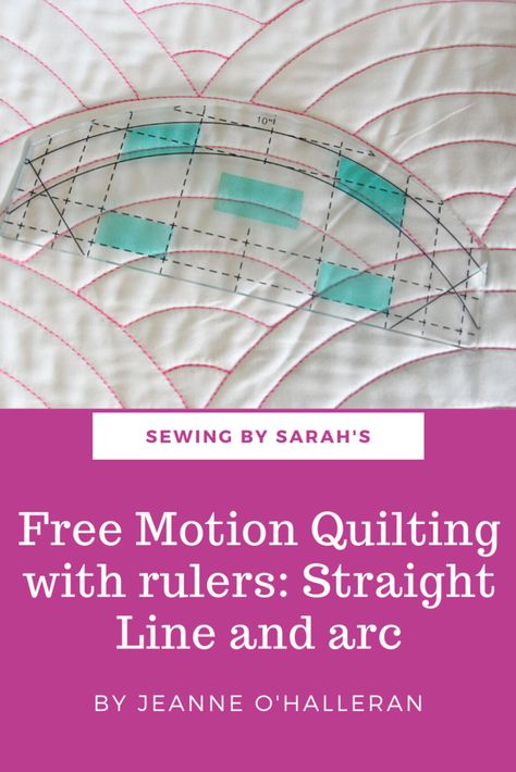 Baptist Fan Quilting Tutorials, Mr Domestic Tutorials, Free Motion Ruler Quilting, Longarm Quilting Rulers, Quilting Rulers Templates, Ruler Quilting Designs, Ruler Quilting On A Domestic Machine, Straight Line Quilting Ideas, Easy Free Motion Quilting Patterns