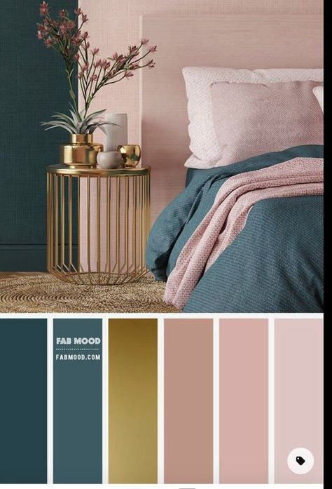 Beautiful Bedroom Colors, Blue Bedroom Walls, Best Color Schemes, Teal Bedroom, Bedroom Colour Palette, Bedroom Wall Colors, Room Color Schemes, Bedroom Color Schemes, Room Ideas Bedroom