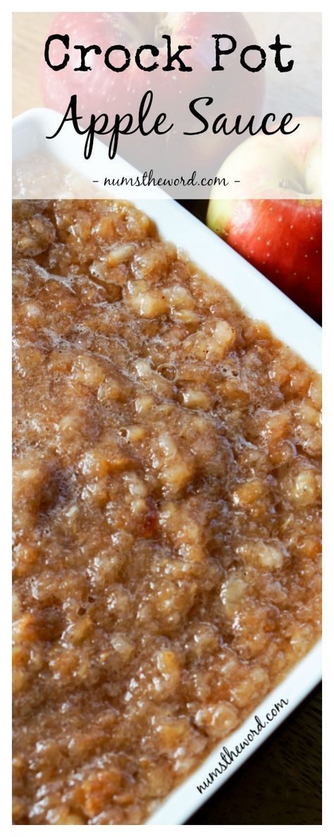 Crock Pot Apple Sauce, Apple Recipes Crockpot, Cinnamon Apple Sauce, Crockpot Applesauce, Crockpot Appetizers, Apple Sauce Recipes, Crock Pot Desserts, Homemade Applesauce, Fall Foods