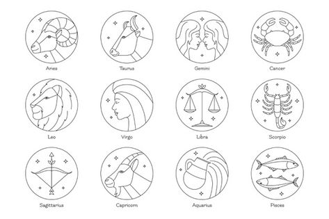 Zodiac Designs Art, Zodiac Symbols Art, Minimal Candles, Astrology Poster, Vector Tattoo, Zodiac Sign Designs, Card Tattoo Designs, Cut Out Art, Minimal Painting