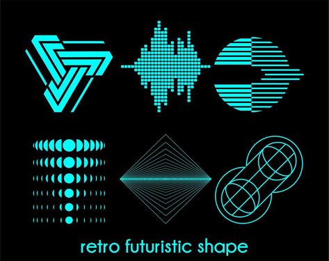 vector design simple retro futuristic shape Simple Retro, Cut Image, Retro Futuristic, Vector Design, Pattern Art, Simple Designs, Vector Art, Vector Free, Graphic Tshirt