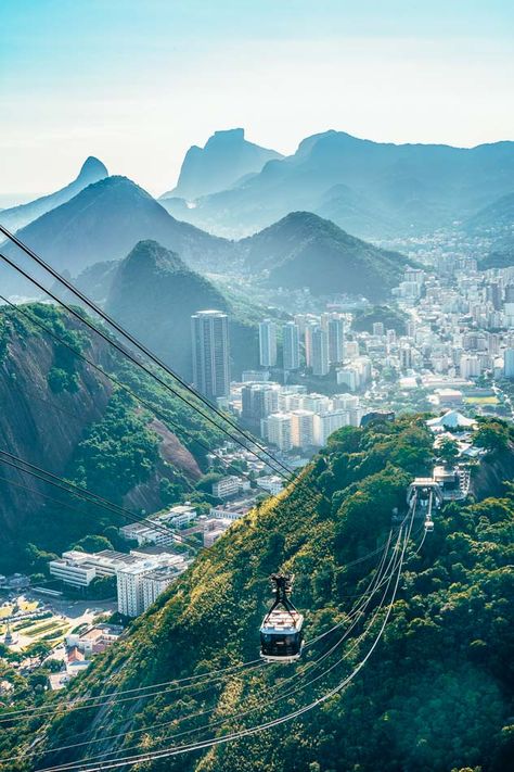 The Sugarloaf Cable Car in Rio de Janeiro, Brazil. Rio Brazil, Copacabana Beach, Brazil Travel, City Pictures, Dream Travel Destinations, Travel South, South America Travel, Royal Caribbean, America Travel