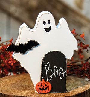 Wood Ghosts Diy, Halloween Wood Projects, Wood Ghost, Wood Halloween Decorations, Wooden Ghost, Halloween Felt Crafts, Wood Halloween, Boo Pumpkin, Fall Wood Crafts