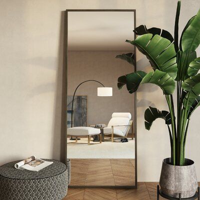 Floor Mirror Living Room, Modern Floor Mirror, Oversized Mirrors, Modern Floor Mirrors, Contemporary Bathroom Mirrors, Floor Length Mirror, Aesthetic Plants, Long Mirror, Full Length Floor Mirror