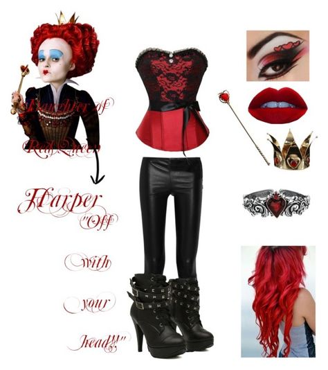 Red Queen Inspired Outfits, Descendants Outfit Ideas Red, Red Queen Outfit, Queen Of Hearts Outfit Ideas, Queen Of Hearts Inspired Outfits, Alice Outfit, Red Queen Costume, Queen Outfits, Avengers Outfits