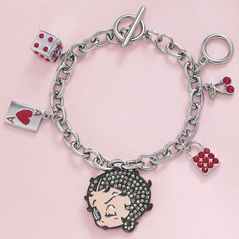 Betty Boop Shoes | Betty Boop Charm Bracelet for Joyce for present Betty Boop Slippers, Betty Boop Accesorios, Betty Boop Stuff, Betty Boop Gifts, Betty Boop Jewelry, Betty Boop Purses, Thailand Shopping, Belly Piercing Jewelry, Betty Boop Art