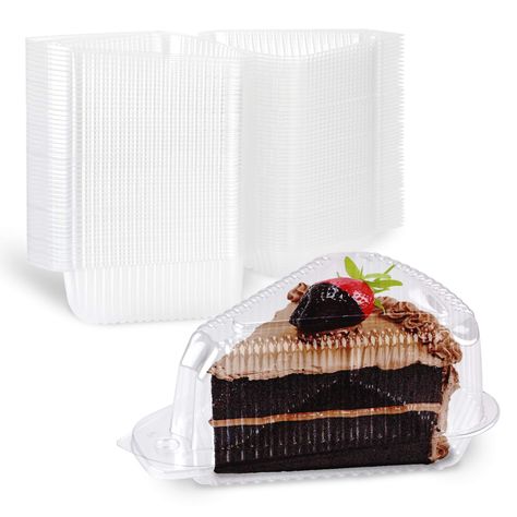 Cake Slice Packaging, Cake Slice Boxes, Cake Portions, Cafe Business, Dessert Containers, Plastic Containers With Lids, Individual Pies, Cake Liner, Cake Boxes