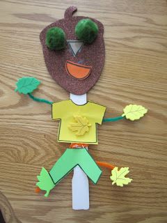 Toddler Approved!: Acorn Man! Silly acorn puppet for kids. The Very Hungry Caterpillar Activities, Hungry Caterpillar Activities, Octopus Crafts, Autumn Teaching Ideas, Paint Stirrers, Early Childhood Activities, Puppets For Kids, Love Of Learning, Fall Crafts For Kids