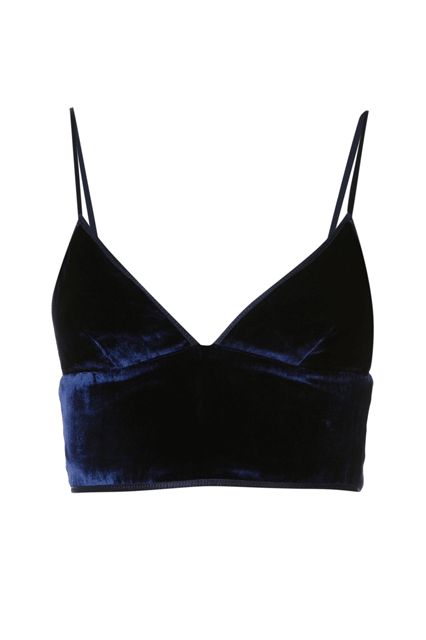 Blue Velvet Shirt, White Bralette Top, Cropped White Shirt, Blue Velvet Top, Crop Tops Shirts, Cl Fashion, Shirts Crop Tops, Stretchy Crop Tops, Bralet Tops