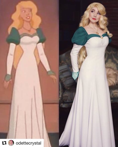 6,898 Likes, 30 Comments - The Swan Princess (@swanprincessofficial) on Instagram: “***FEATURED*** @odettecrystal as Princess Odette 🦢🌙👸🏼💫 #Repost @odettecrystal with @get_repost ・・・…” Princess Odette Dress, Odette Dress The Swan Princess, Odette Swan Princess Cosplay, The Swan Princess Odette Dresses, The Swan Princess Cosplay, Odette Swan Princess Dress, Inside Out Outfits, Swan Princess Cosplay, Swan Princess Costume