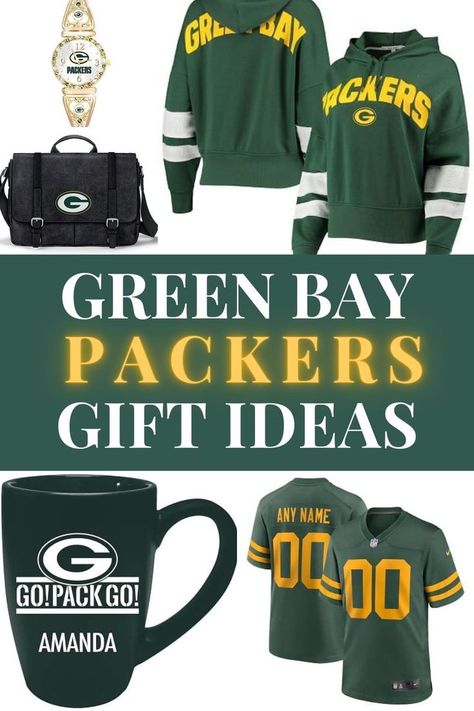 Looking for unique gifts for a Green Bay Packers fan? Our gift guide is filled with unique Packers gifts that any fan will love to get! Green Bay Packers Gifts, Packers Gifts, Sports Lover Gifts, Green Bay Packers Fans, Nfl Gifts, Packers Fan, Sports Lover, Shopping Ideas, Sports Gifts