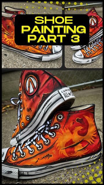 Cell Shaded Shoes, Cell Shaded Converse, Cartoon Shoes Diy, Cartoon Converse, Borderland Cosplay, Converse Custom Sneakers For Streetwear, Converse Custom Art Hand, Custom Converse High-top Sneakers For Streetwear, Pop Art Converse Shoes