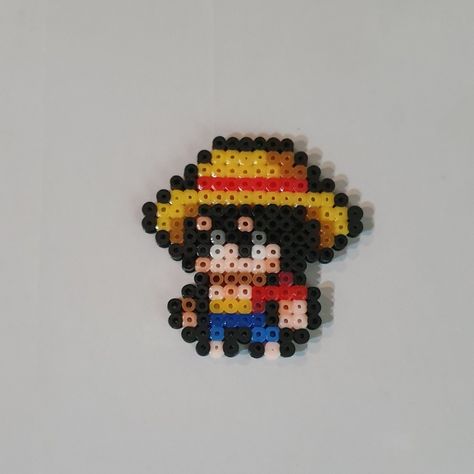 Perler Bead Anime, One Piece Perler Beads, Ghibli Pixel Art, Hama Beads Kawaii, Anime Perler, Hama Art, Easy Perler Bead Patterns, Pokemon Perler Beads, Melty Bead Patterns