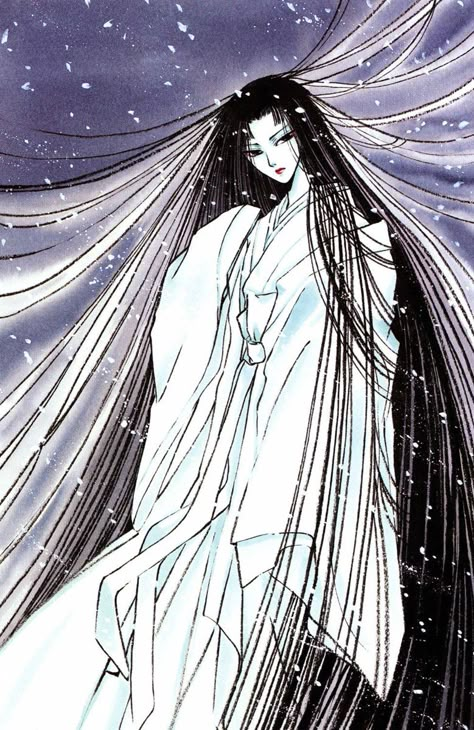 Yuki-Onna Japanese Urban Legends, Japanese Yokai, Yuki Onna, Japanese Mythology, Japanese Folklore, Art Japonais, Urban Legends, Mythical Creatures, The Snow